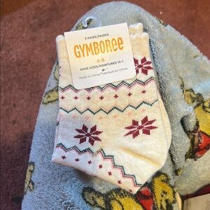 Gymboree Cream and Red Socks Accessories